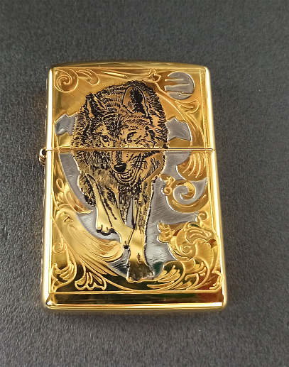Зажигалка Zippo оригинал "Волки" купить с доставкой Зажигалка Zippo оригинал "Волки"