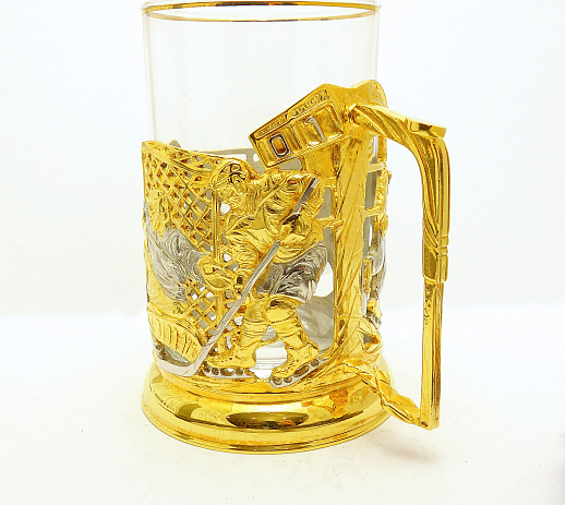 Подарочный подстаканник "Хоккей" купить с доставкой Подарочный подстаканник "Хоккей"
